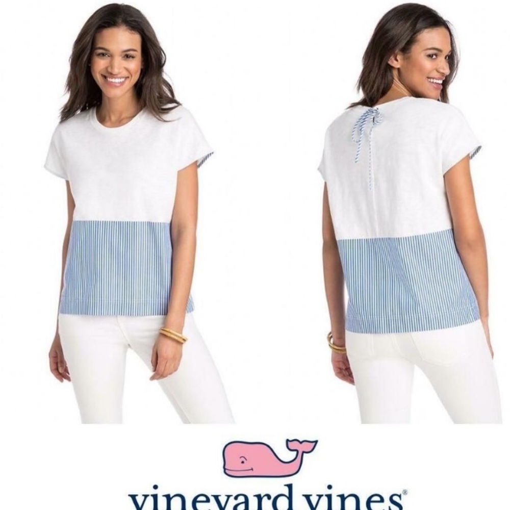 Vineyard Vines mixed media 100% Cotton oversize SM